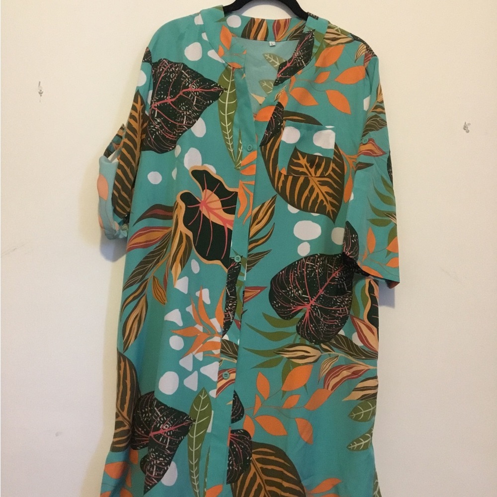 007- Kimono summer beach dress / Floral